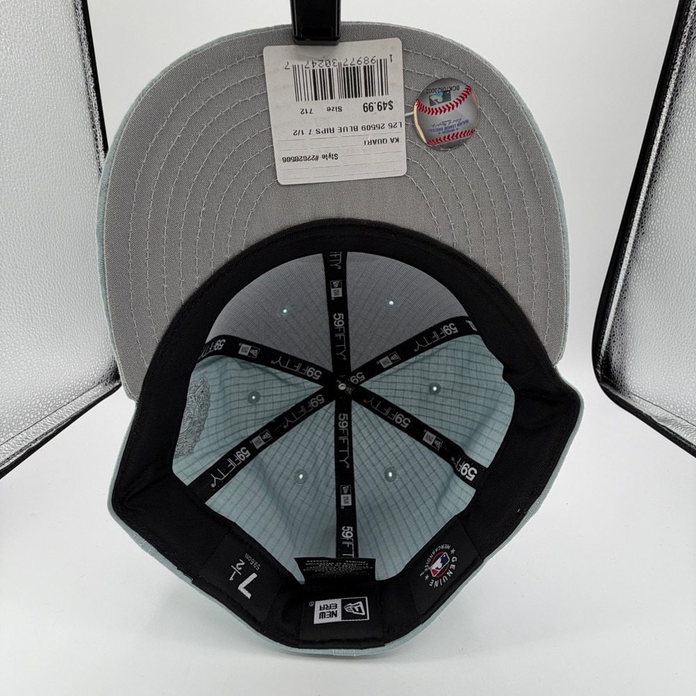 Chicago Cubs Ripstop Hat New Era 59FIFTY Teal Fitted Sz 7 1/2 All Star Game NEW - Picture 7 of 11